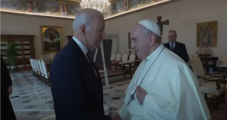 Pope Francis and President Biden