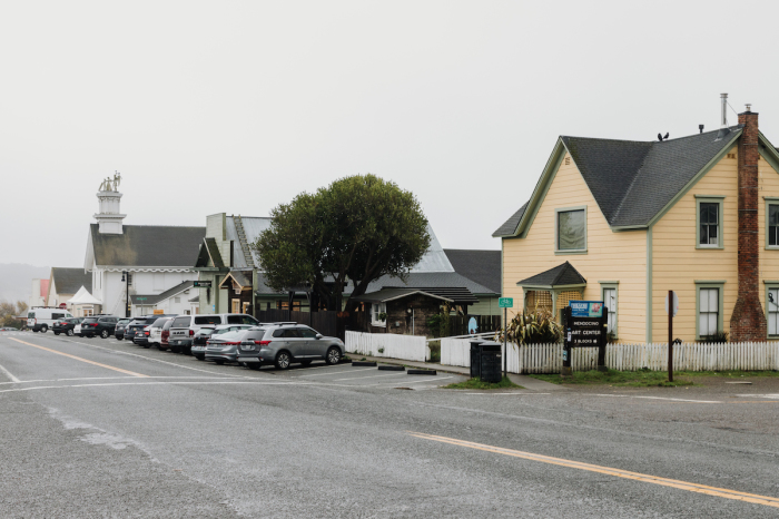 The California town of Mendocino played fictional Cabot Cove in the TV series “Murder, She Wrote.” 