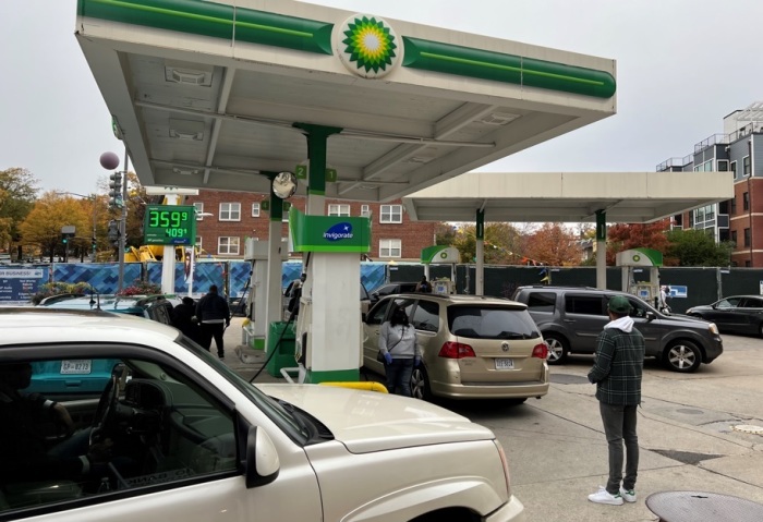 On the morning of Saturday, Nov. 13, 2021, Greater Mount Calvary Holy Church of Washington, D.C. held a charity event known as 'Gas on God,' in which they gave each motorist $20 to help pay for gas. About 250 commuters received money. 