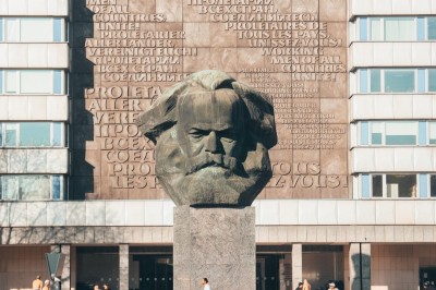 Karl Marx Monument in Chemnitz. Germany.