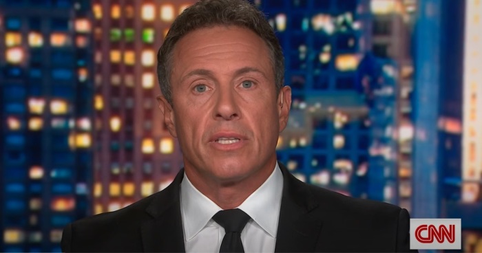 CNN host Chris Cuomo, brother of disgraced former New York Governor Andrew Cuomo, speaking during a broadcast in August 2021. 