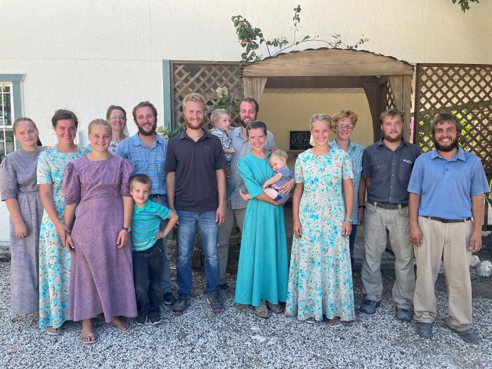 A group of 15 of the 17 Christian Aid Ministries missionaries who were held hostage prior to leaving Haiti.