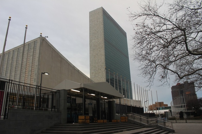 The headquarters of the United Nations in New York City on Jan. 3, 2022.