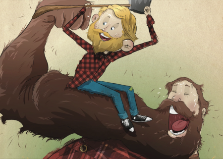 Photo from “The Beard Ballad” book release 2021