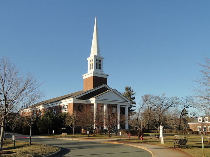A. J. Gordon Memorial Chapel at Gordon College in Wenham, Massachusetts