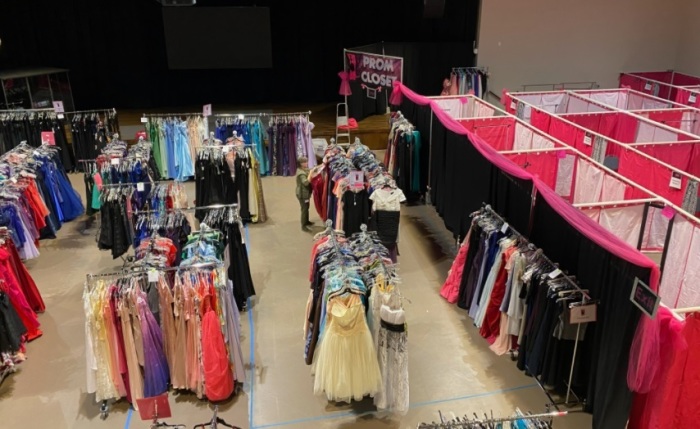 The 13th annual Prom Closet event at St. Andrew United Methodist Church in Plano, Texas, in February 2022.