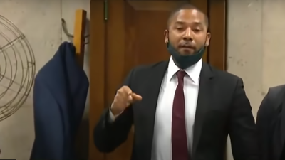 Former 'Empire' actor Jussie Smollett speaks during his sentencing hearing after he was sentenced to 30 months of probation, ordered to pay a $25,000 fine and spend 150 days in jail for lying to police that he was the victim of a hate crime. The hearing was held in Chicago, Illinois, on March 10, 2022. 