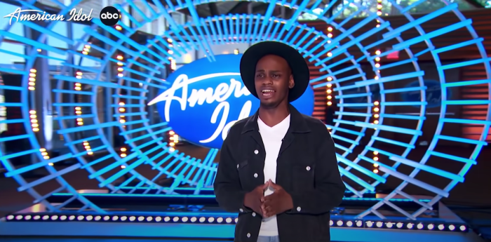 Singer Dontrell Briggs performs on 'American Idol' on March 10, 2022.