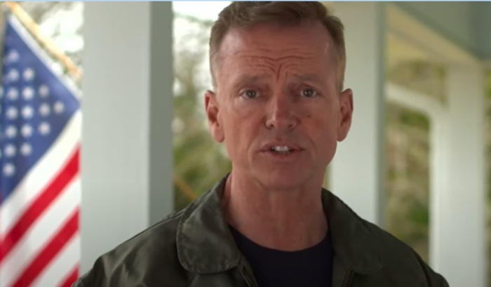 Retired Marine Colonel Mitchell Swan, a Republican running to represent Georgia's 10th Congressional District in the United States House of Representatives, speaks during 2022 campaign advertisment. | Screenshot: YouTube/Colonel Swan for Congress