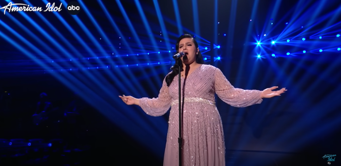 Nicolina Bozzo performs 'Hallelujah' on 'American Idol,' on April 24, 2022.