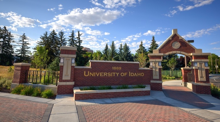 The University of Idaho, located in Moscow, Idaho. 
