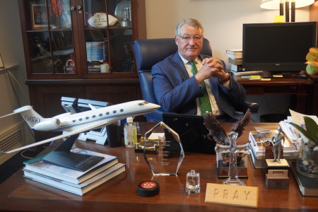 Rep. Rick Allen, R-Ga., sits at his desk in his office on Capitol Hill in Washington, D.C., on April 26, 2022.