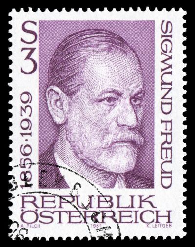 Austrian postage stamp: Sigmund Freud, Austrian neurologist (1856–1939), founder of Psychoanalysis.