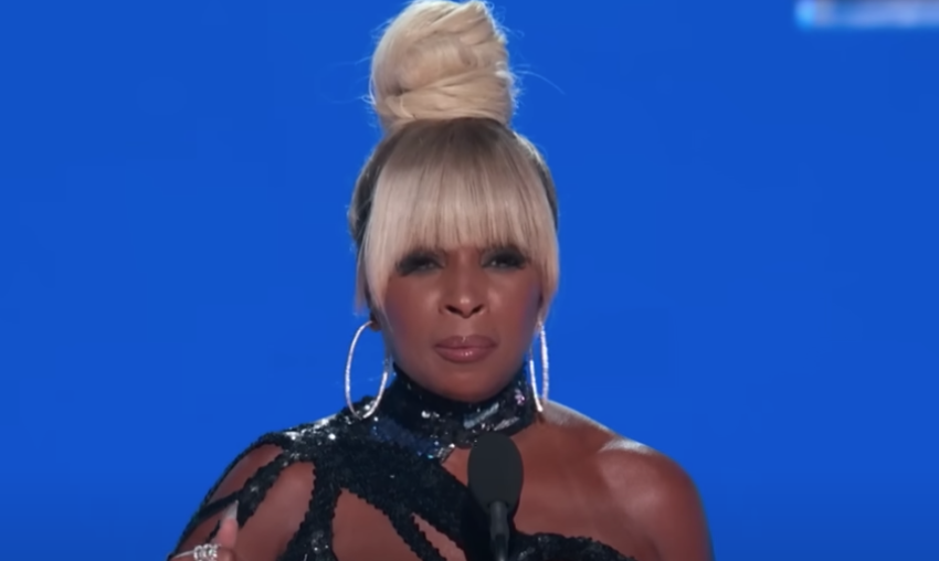 Icon Award recipient Mary J. Blige delivers her acceptance speech live at the 2022 Billboard Music Awards, May 15, 2022