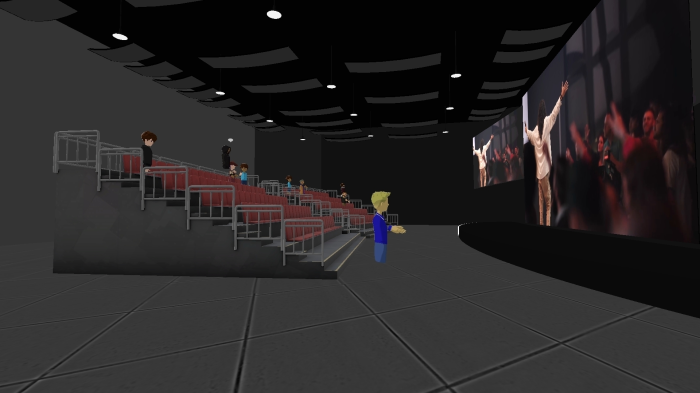 The audience at Life.Church's VR campus on May 29, 2022.