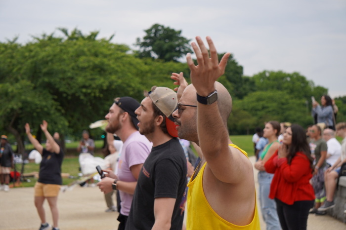 Worshipping Jesus through word and dance were ex-LGBT Christians and their advocates at the Freedom March in Washington, D.C., on June 11, 2022.