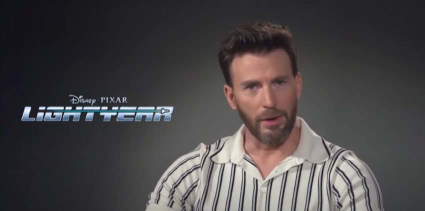 Actor Chris Evans discusses the same-sex kiss in the upcoming film "Lightyear" in an interview with Reuters, June 9, 2022.
