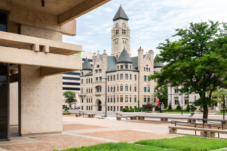 A former city hall houses the Wichita-Sedgwick County Historical Museum.