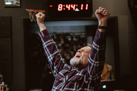 Dave Coulier on the set of "Live + Local" streaming on Pure Flix.
