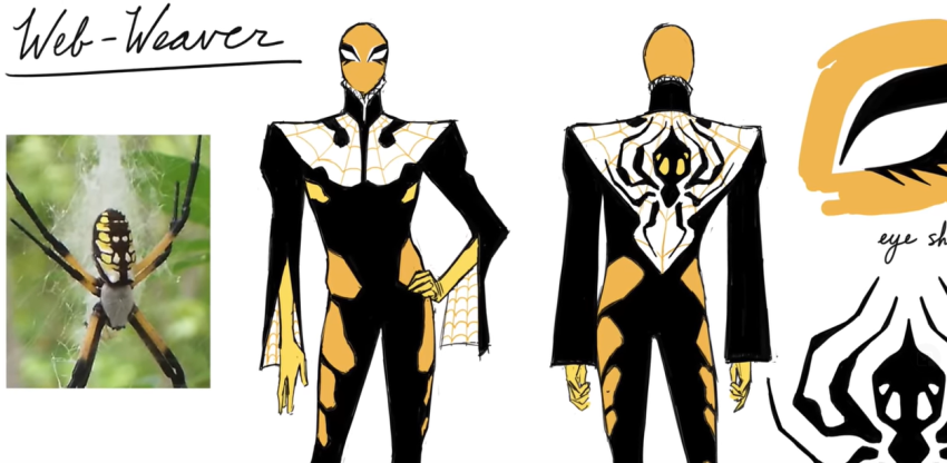 A rendering of the "Web-Weaver" version of Spider-Man