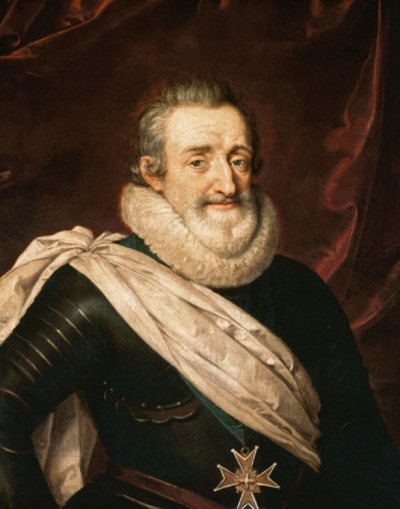 King Henry IV (1553-1610), the ruler of France who issued the Edict of Nantes, which promised religious freedom to Protestants. 