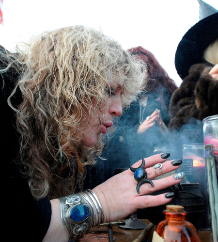 witches and cigarettes School counselor invited witches to speak with students