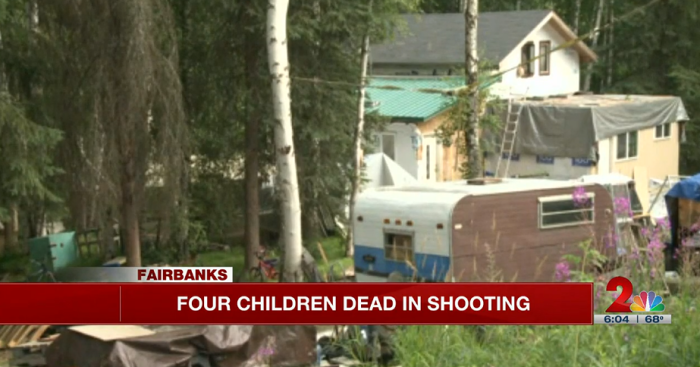 The Fairbanks, Alaska, home where four children were discovered dead in in an apparent murder-suicide on July 26, 2022.