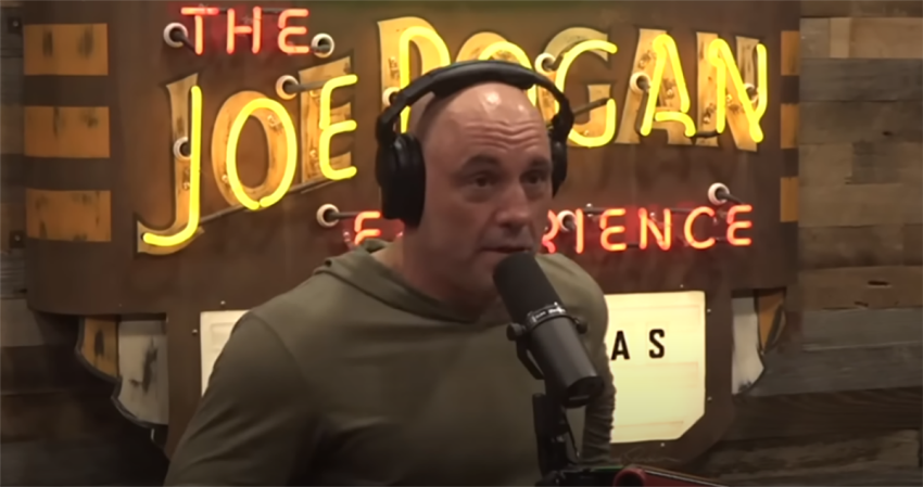 Joe Rogan speaks with "Triggernometery" podcast hosts and comedians Francis Foster and Konstantin Kisin on July 27, 2022.