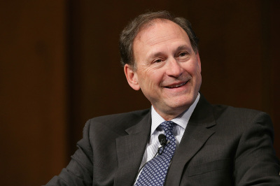 U.S. Supreme Court Associate Justice Samuel Alito speaks during the Georgetown University Law Center's third annual Dean's Lecture to the Graduating Class in the Hart Auditorium in McDonough Hall February 23, 2016, in Washington, D.C. 