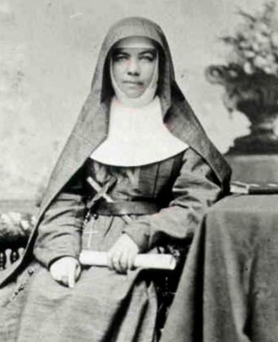 Sister Mary MacKillop (1842-1909), later known as Saint Mary of the Cross, the first canonized saint of Australia. 