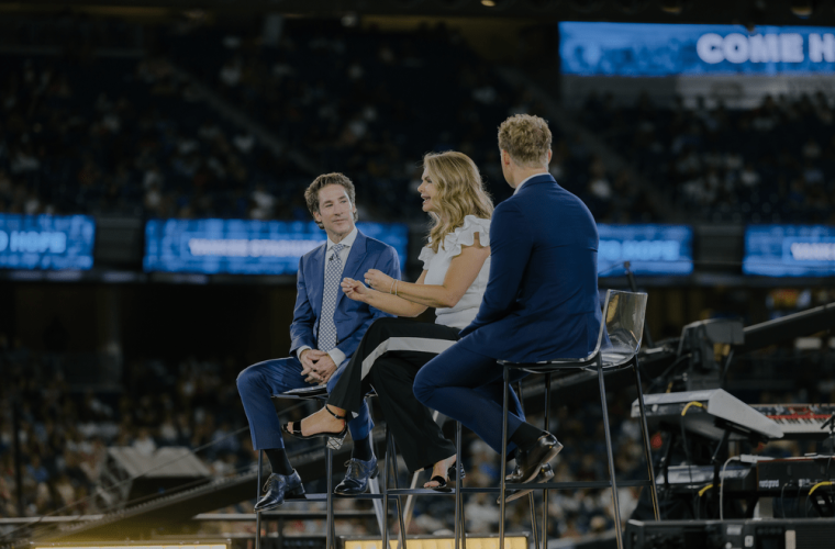 Joel Osteen preaches to thousands at Yankee Stadium event Church