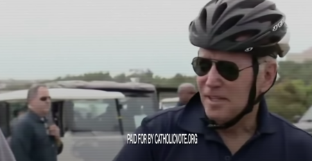 An ad, called "Churches Burning," by CatholicVote