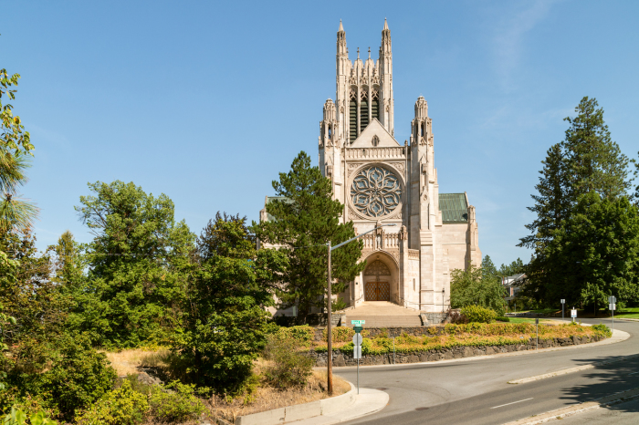 The Cathedral of St. John the Evangelist in Spokane, Washington. 