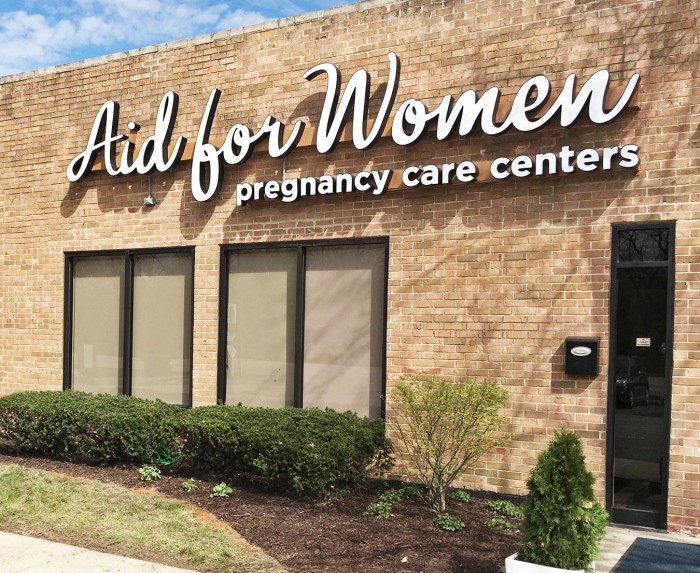 The Aid for Women office in Flossmoor, Illinois, is one of the organization's five center locations.