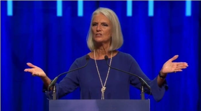 Anne Graham Lotz speaks at the Family Research Council Vote Pray Stand Summit in Atlanta, Georgia. 