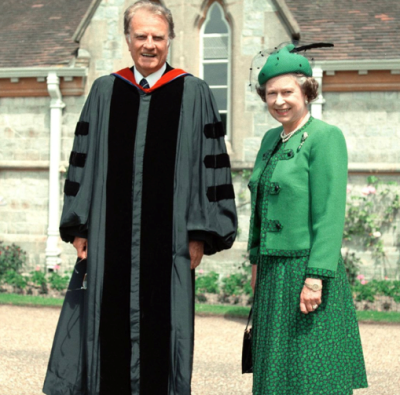 Billy Graham and Queen Elizabeth II