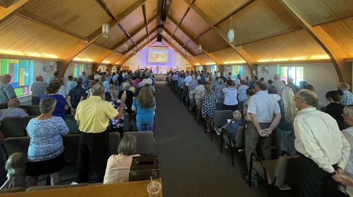A worship service held at the Family Church's Ebenezer campus, which is located in Holland, Michigan. 