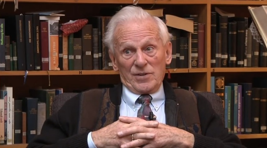 Anne van der Bijl, commonly known as "Brother Andrew," a Dutch missionary and founder of the Christian persecution watchdog group Open Doors. 