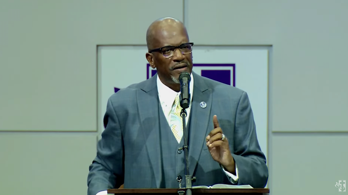 Terry K. Anderson, the senior pastor of Lilly Grove Missionary Baptist Church, preaches a Sept. 25, 2022 sermon in Houston, Texas.