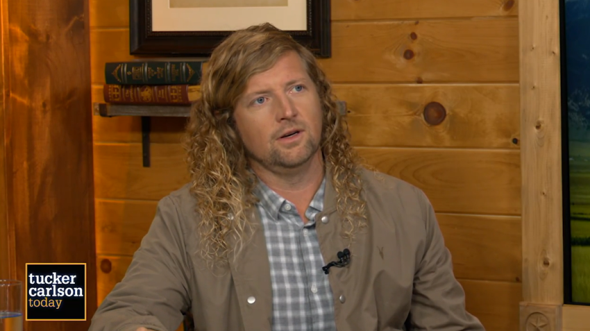 Sean Feucht in an appearance on "Tucker Carlson Today."