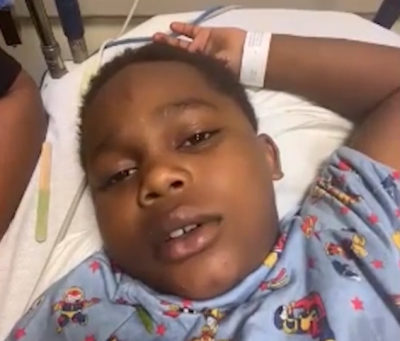 Legend Barr, 7, was shot just outside his family's church in Chicago, Illinois, on Sunday Oct. 2, 2022.