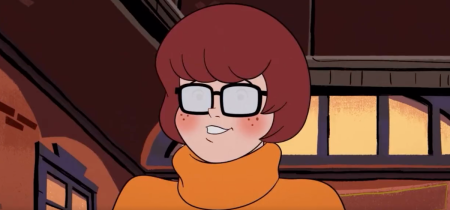 Velma flirts with a female character in the 2022 film "Trick or Treat Scooby-Doo!"