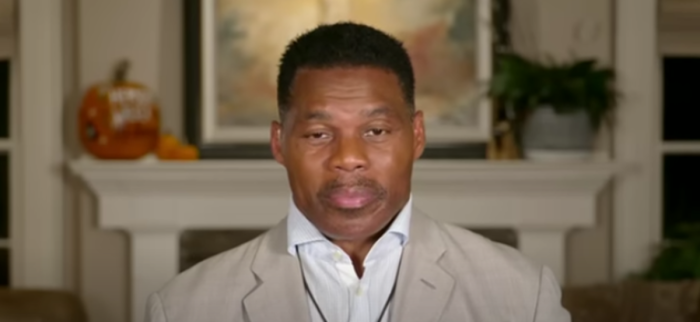 U.S. Senate candidate Herschel Walker appears on “Hannity” to deny allegations that he paid for his girlfriend to have an abortion 13 years ago, Oct. 3, 2022.