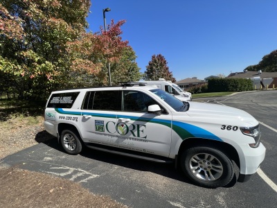 A Center for Organ Recovery and Donation van. 