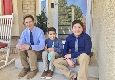 Paul Batura's three sons