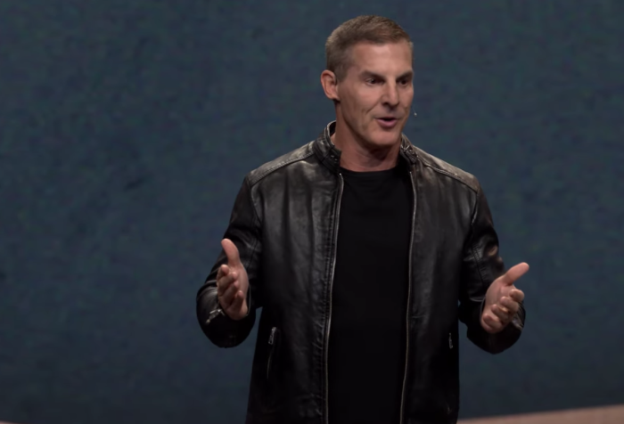 Life.Church Pastor Craig Groeschel preaches a sermon about how Christians can uphold sexual integrity in a broken world on Oct. 30, 2022. 