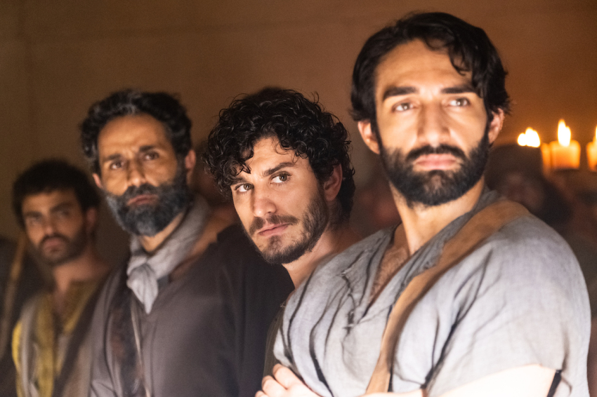 Disciples Nathanael, Zebedee, John and Big James in "The Chosen" Season 3. 