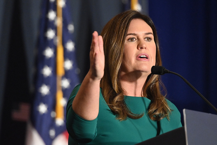 Sarah Huckabee Sanders elected first woman governor of Arkansas ...