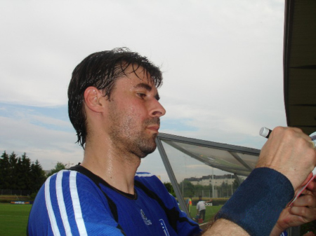 Greek soccer star Vasilis Tsiartas in a photo uploaded to Wikimedia on March 29, 2006.