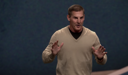 Pastor Craig Groeschel of the Oklahoma-based multi-site Life.Church preaches a sermon on Nov. 13, 2022.